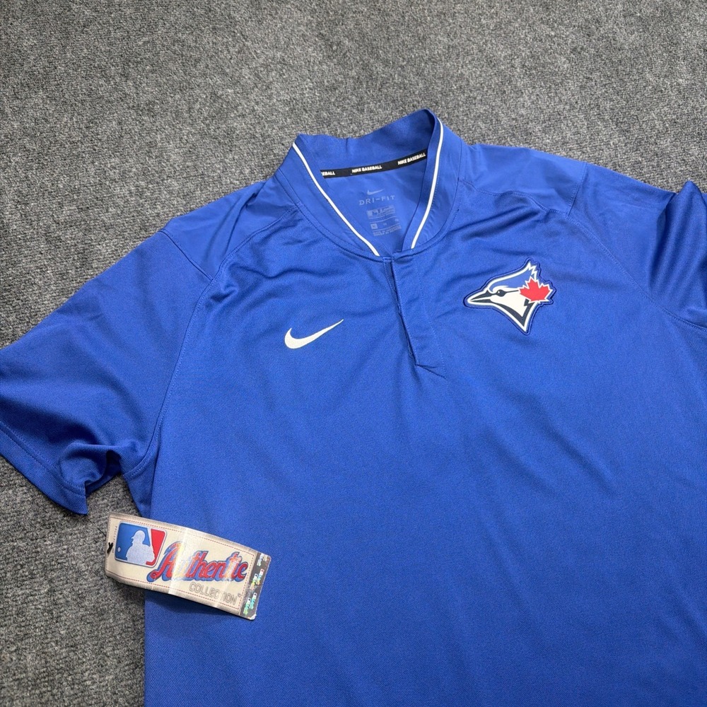 Nike Authentic Collection Toronto Blue Jays Short‎ Sleeve Windshirt XL New!!